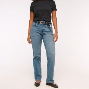 Abercrombie & Fitch Curve Love Straight Leg Jeans